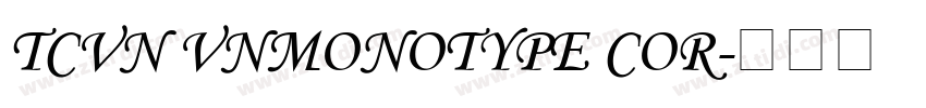 TCVN VnMonotype cor字体转换